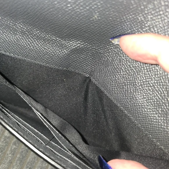 Euc Coach Envelope Snap Wallet Black - Picture 6 of 6